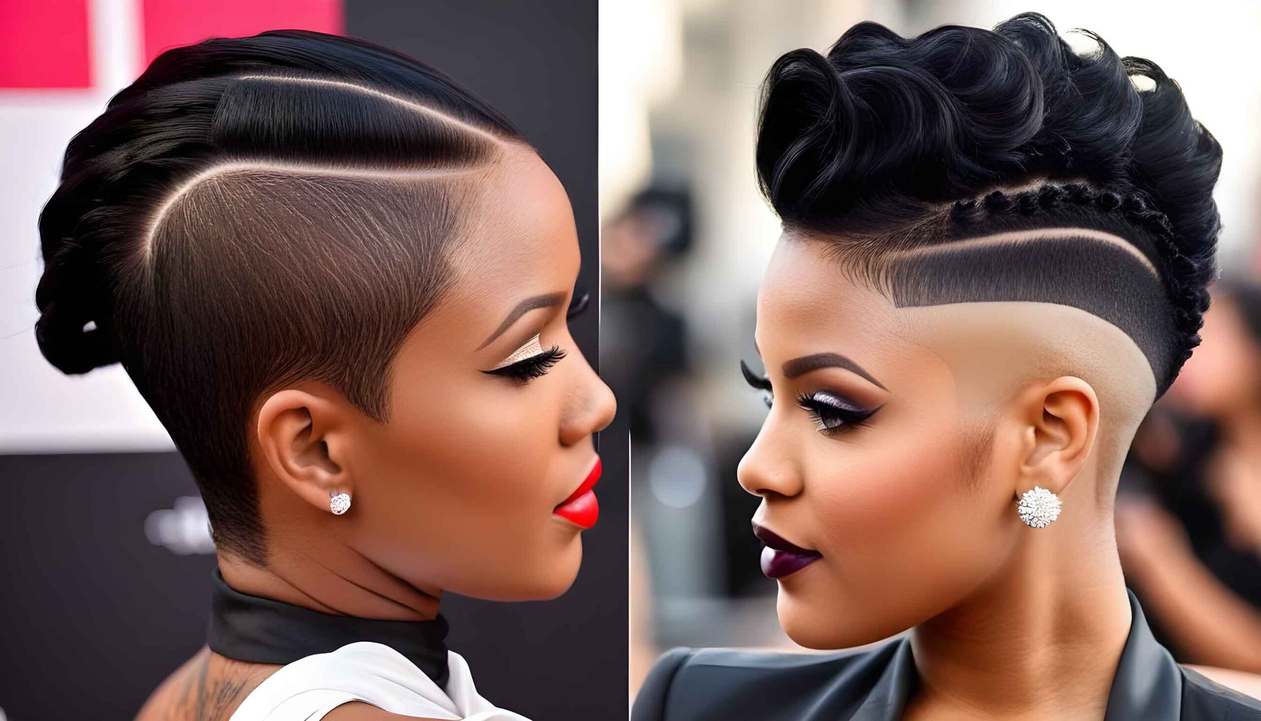 Bold and Beautiful: Embrace Confidence with Shaved Sides in Black Hairstyles!