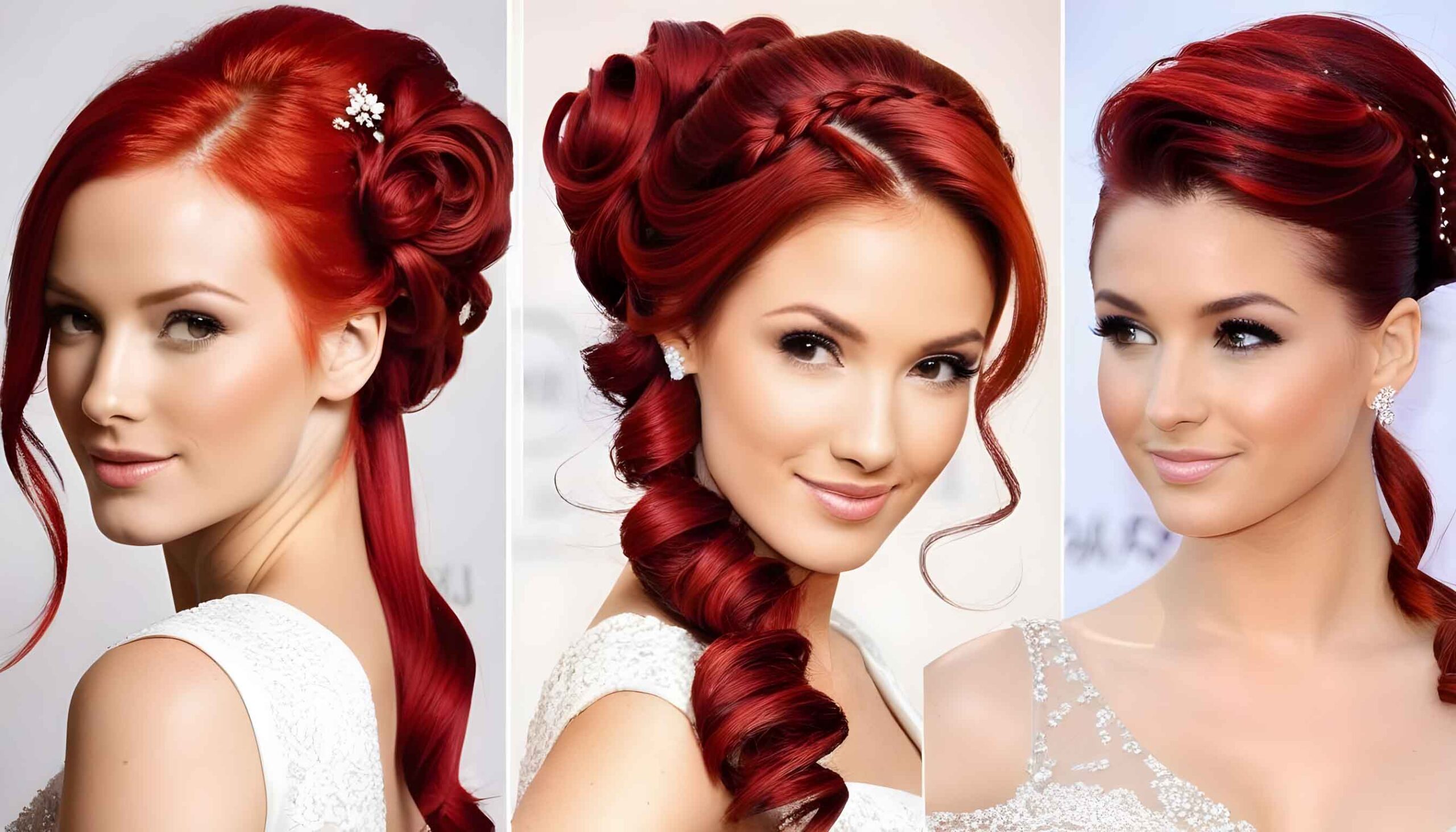 wedding hairstyles for red hair