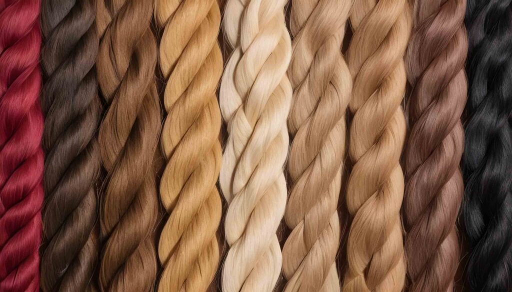 blonde braiding hair color chart