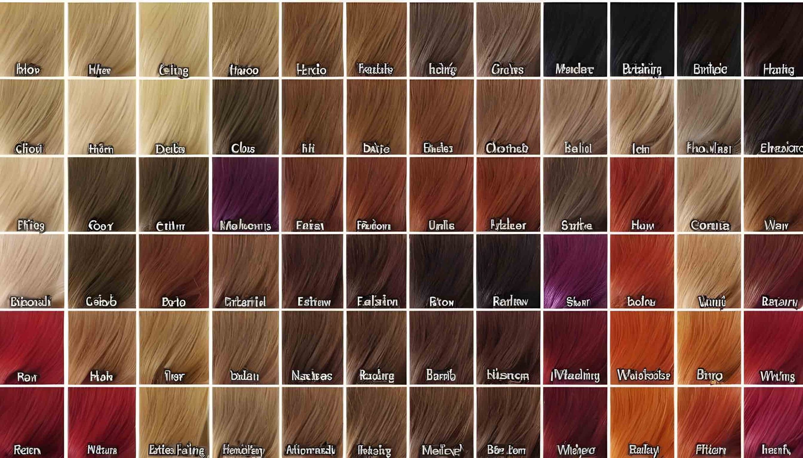 braiding hair color chart