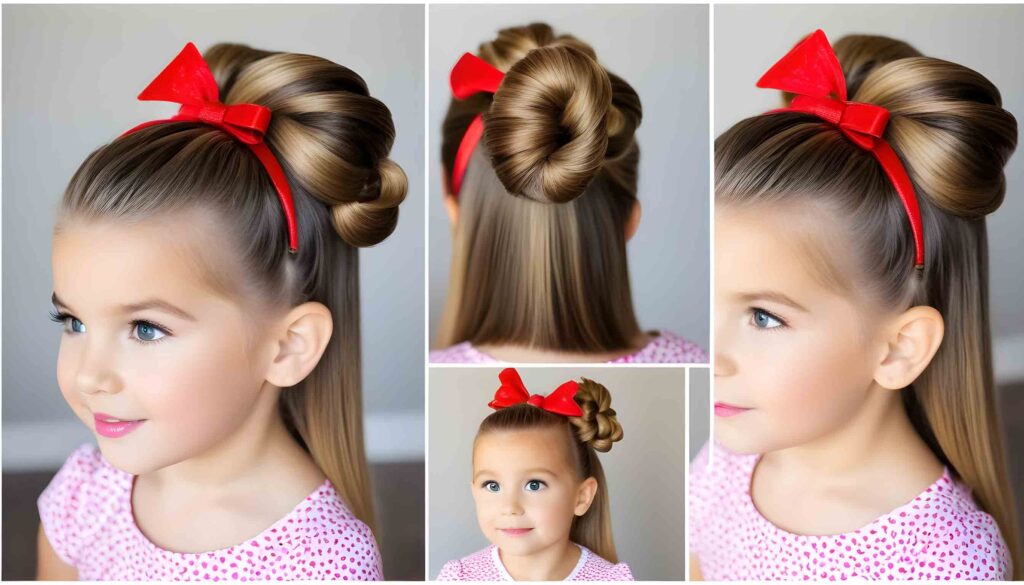 easy christmas hairstyles for little girl