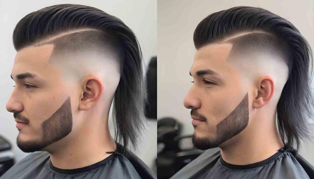 faded mullet haircut
