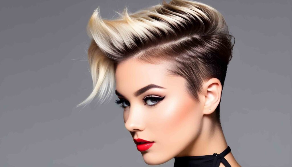 how to style an angled undercut