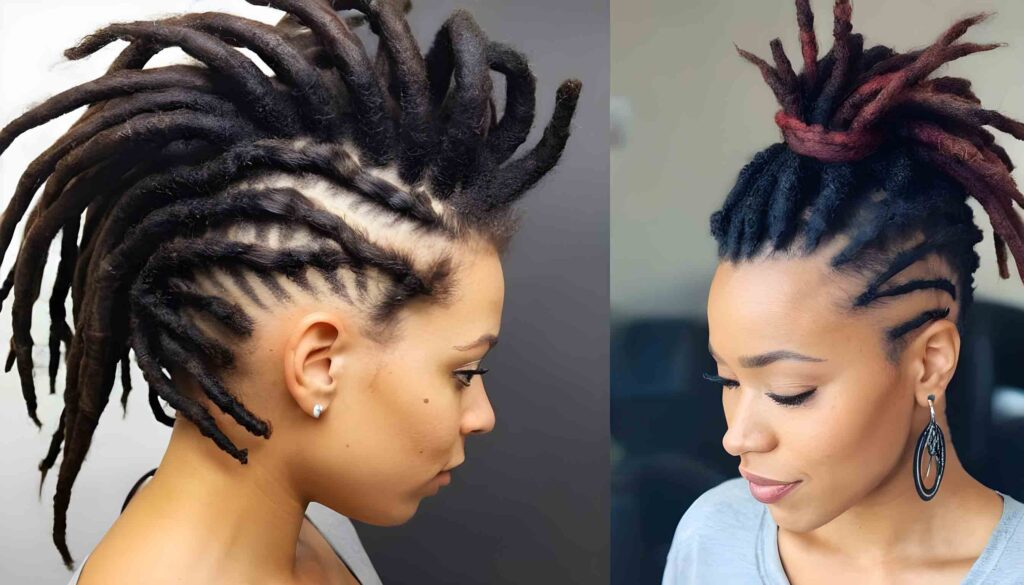mohawk dreads hairstyles