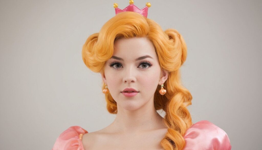 princess peach hair