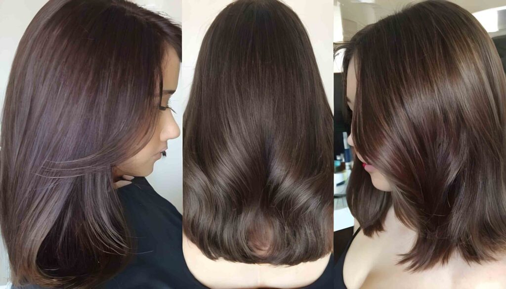 6n hair color with highlights