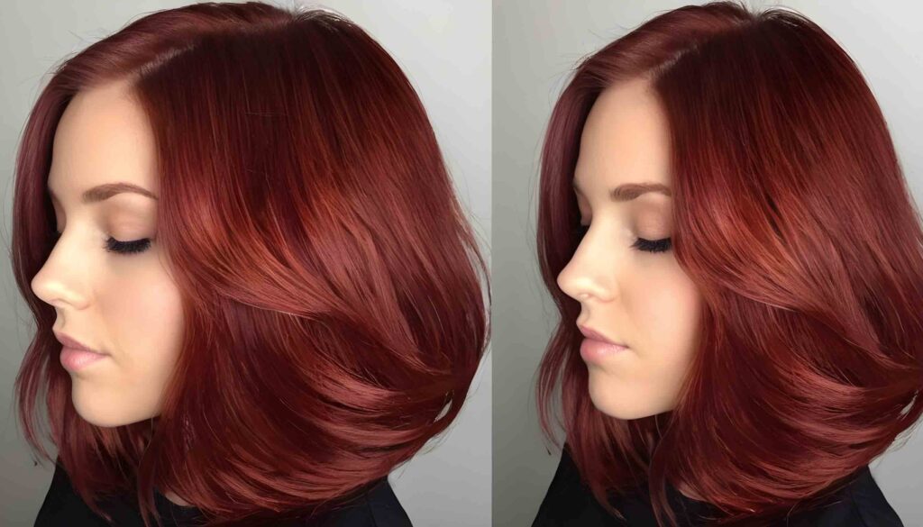 deep copper mahogany hair color